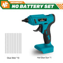 NEWBENY 100W 280°C Cordless Hot Melt Glue Gun Portable Rechargeable with Glue Sticks DIY Repair Tool For Makita 18V Battery Pin