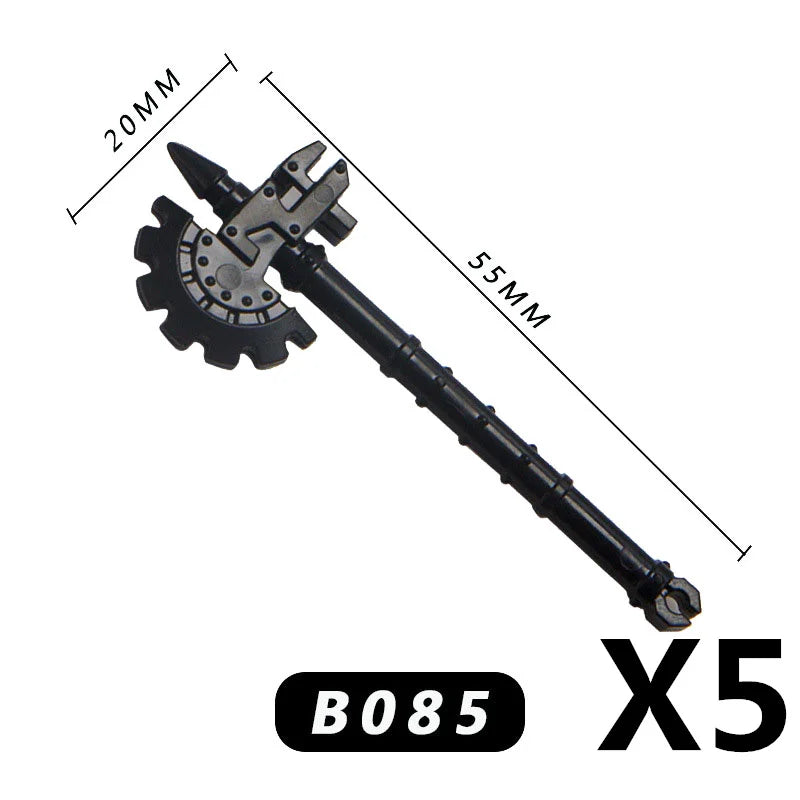 MOC Medieval Accessories Building Blocks Military Soldiers Shoulders Armor Blaster Helmets Weapons War Bricks Children Toys B038