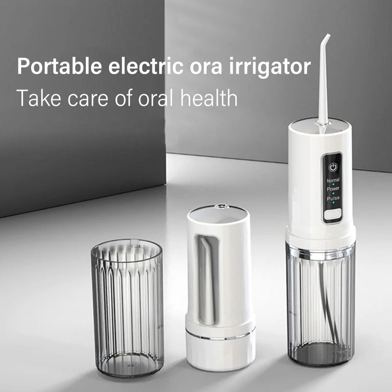 Xiaomi Electric Oral Irrigator Pulse Portable USB Rechargeable 200ML Multiple Gear Teeth Cleaner Waterproof Travelling 4 Nozzles