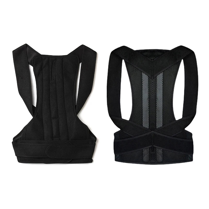 Reinforced Belt Lumbar Column Posture Corrector Vest Adjustable Back Support Strap Shoulder Spine Brace Neck Stretcher Trainer