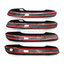 Car Door Handle Cover Trim For Audi SQ5 Q5 A5 F5 2018 2019 2020 2021 2022 A4 B9 2017-2021 Carbon Fiber Style With Smart Keyhole