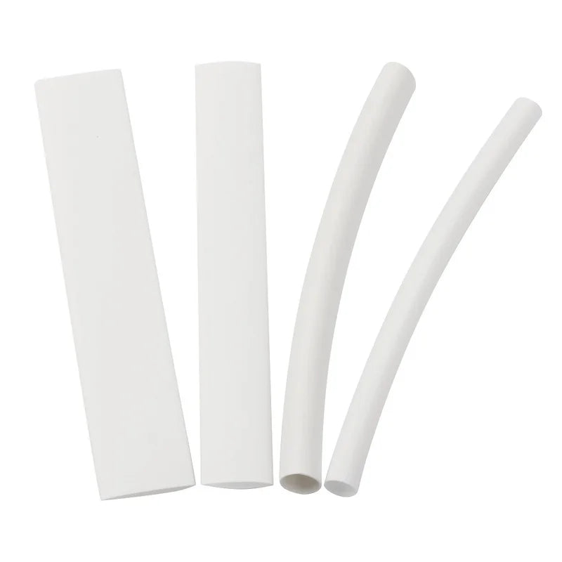 20pcs Heat Shrinking Tube Sleeve White 3/4:1 Wrap Wire For iPhone For iPad For Android For Samsung Data Line Insulation Sleeving