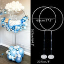 1/2set Round Balloons Stand Holder Plastic Balloon Arch Hoop wreath Ring Birthday Wedding Party Baby Shower Balloon Decorations