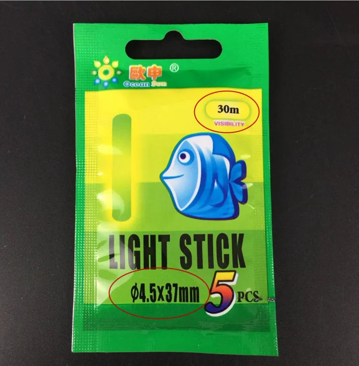 10-30PCS Luminous Fishing Float  Fishing Fluorescent Lightstick Light Night Float Rod Lights Dark Night Glow Stick Night Fishing