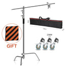 Photography Light Stand C-Stand Magic Leg Lamp Holder With pulley Adjustable Metal Tripod For Photography Photo Studio Softbox