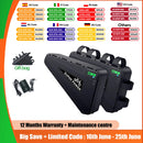 Original Ebike Battery 52V 48V Triangle Lithium Battery Hard Case Pack For 350W 500W 750W 1000W 1500W 2000W 3000W