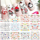 12Pcs Lovely Rabbit Easter Nail Art Stickers Kawaii Animals Carrot Bunny Decals Design Water Transfer Decoration Manicure CHBN