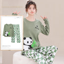 Autumn Nightwear Kawaii Girls PJ Young Women Pajama Sets Pyjamas Femme Cartoon Sleepwear Female Loungewear Pijama Mujer Homewear
