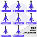 DayPlus Heavy Duty 3 Ton Axle Stands for Car Van 4x4 Caravan Garage Workshop Steel Robust Construction Support Lift 29-43cm,2PCS