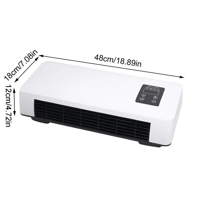 Mobile Portable Cooling Air Fan For Bedroom RV DualUse Hot Air Blower Wall Mounted Electric Cooling And Heating Air Fan