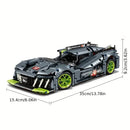 City Technical Racing Car Toy 1:14 Super Speed Sport 1280pcs Building Blocks Christmas Easter Construction Bricks Gifts
