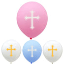 Balloon Easter Bless Cross Easter Balloons Party Easter Decoration Ballon Baptism Forked Holy Communion Favors Christen Decotion