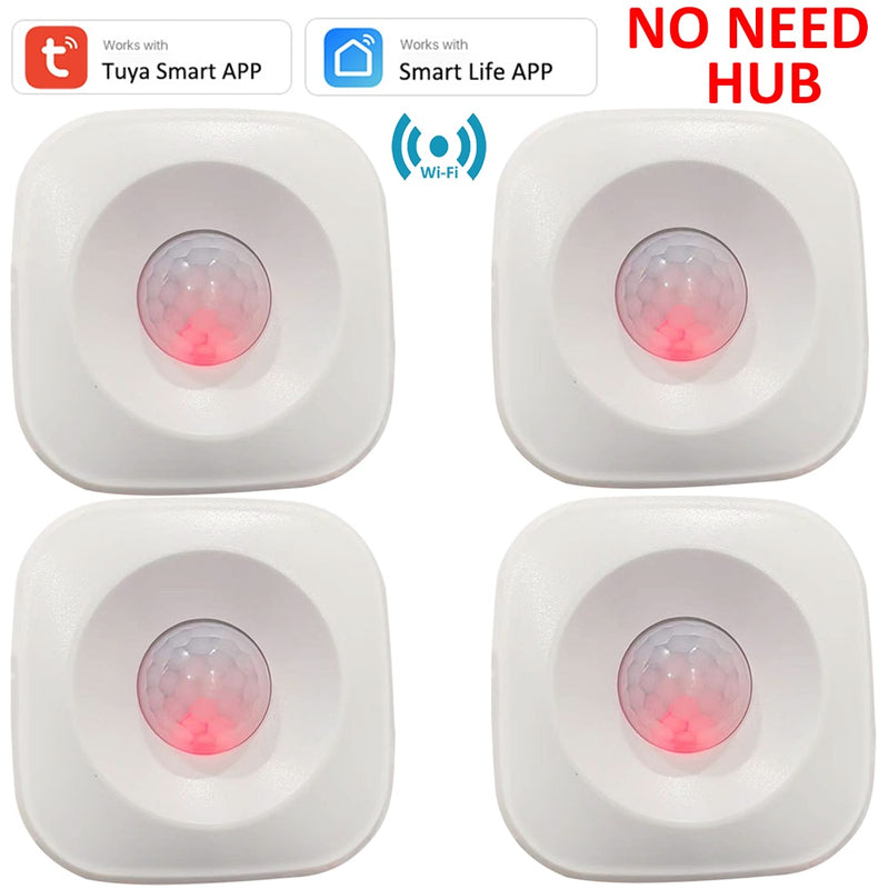 Tuya WIFI PIR Motion Sensor Detector Movement Alarm Smart Life APP Wireless Home Automation System Work with Alexa Routine  Set