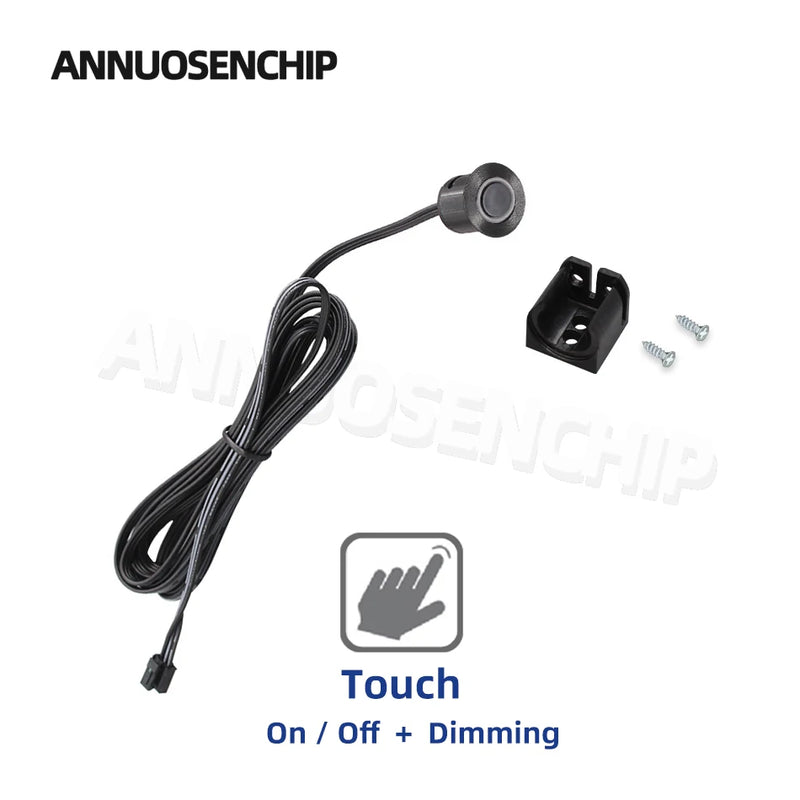 New Mini LED Cabinet Light Sensor Switch 12V 24V Touch/Hand Sweep/PIR Motion/Door On/Off Kitchen Wardrobe Lamp Control Removable