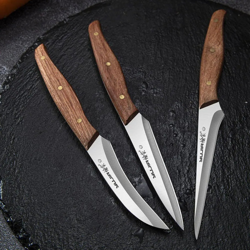 3 Pcs Sharp Kitchen KnifeKitchen AccessoriesHand ToolsProfessional Chef CarvingFood and Fruit Cake Carving Utility Tool