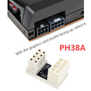 ATX 8Pin 6Pin Female to Male 90/180 Degree Angled Turning Connector Power Adapter Elbow Head for Graphics Video Card GPU Adapter