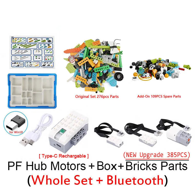 NEW WeDo 3.0 Robotics Construction STEAM Set for Scratch 3.0 Wedo 2.0 Core Set Building Blocks Technical Bricks Educational Toys