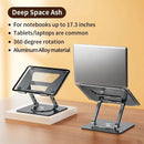 LS652 Laptop Stand Aluminium Alloy Foldable Tablet Rotale Stand Macbook Laptop Portable Fold Holder Cooling Bracket Support