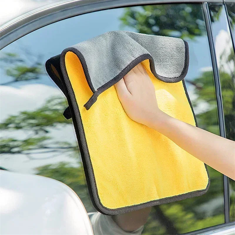 1/10pcs Microfibre Car Cleaning Cloths Thickened Car Towel with Super Absorbent for Car Wash,Waxing,Polishing,Cleaning&Drying