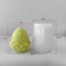 Easter Egg Silicone Candle Mold Aromatherapy Plaster DIY Craft Candles Making Tools Ornaments Embossed Flower Egg Mold