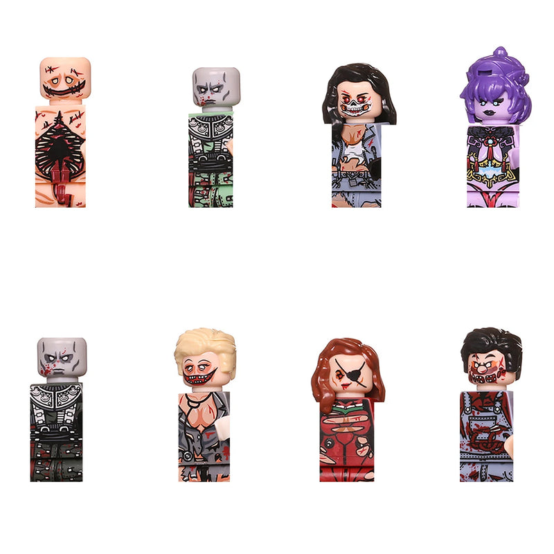 Halloween Zombies FigureAssembled MOC Building Blocks Ghost  Cemetery Vampire Skeleton Pumpkin Bricks Gift Children