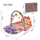 2024 New Hot Baby Toys Music Pedal Piano 0-1 Years Newborn Piano Play Mat Toddler Christmas Gift Maternity Products
