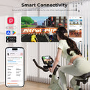 Superun Magnetic Control Exercise Bike Large Tablet Holder Comfortable Seat Indoor Cycling Bike Cardio Fitness Bike