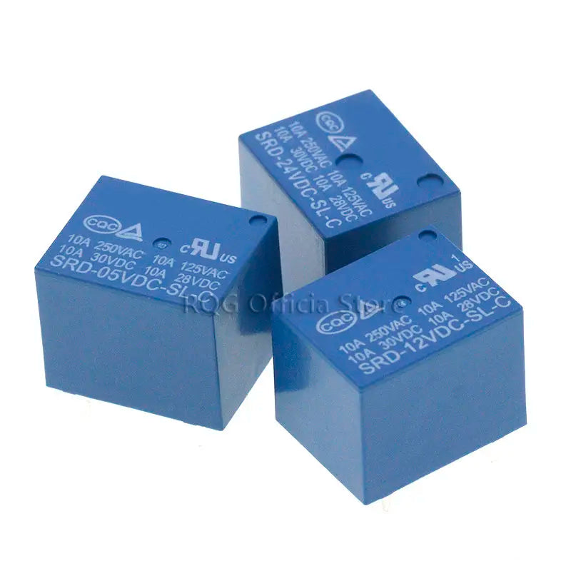 Relays SRD-03VDC-SL-C SRD-05VDC-SL-C SRD-06VDC-SL-C SRD-09VDC-SL-C SRD-12VDC-SL-C 3V 5V 6V 9V 12V 24V 48V 10A 250VAC 5PIN