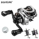 SOLOKING ACURA HICC50 136g Ultralight Baitcasting Reel BFS Fishing Reel 7.1/8.1 Gear Ratio Saltwater 10+1BB 4KG Power Baitcaster