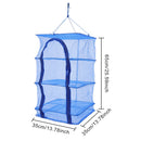 4 - Tier Foldable Drying Rack: Expandable Mesh Net for Clothes, Herbs & Fruits