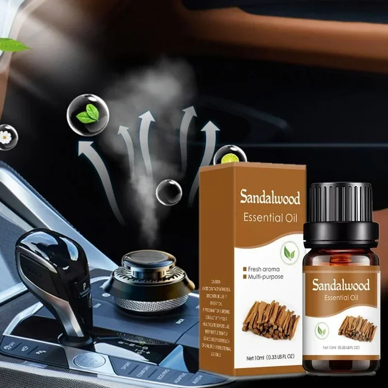 10ml Car Aromatherapy Supplement Liquid Plant Essential Oil Humidifier Aromatherapy Machine Specific Water Soluble Essential Oil