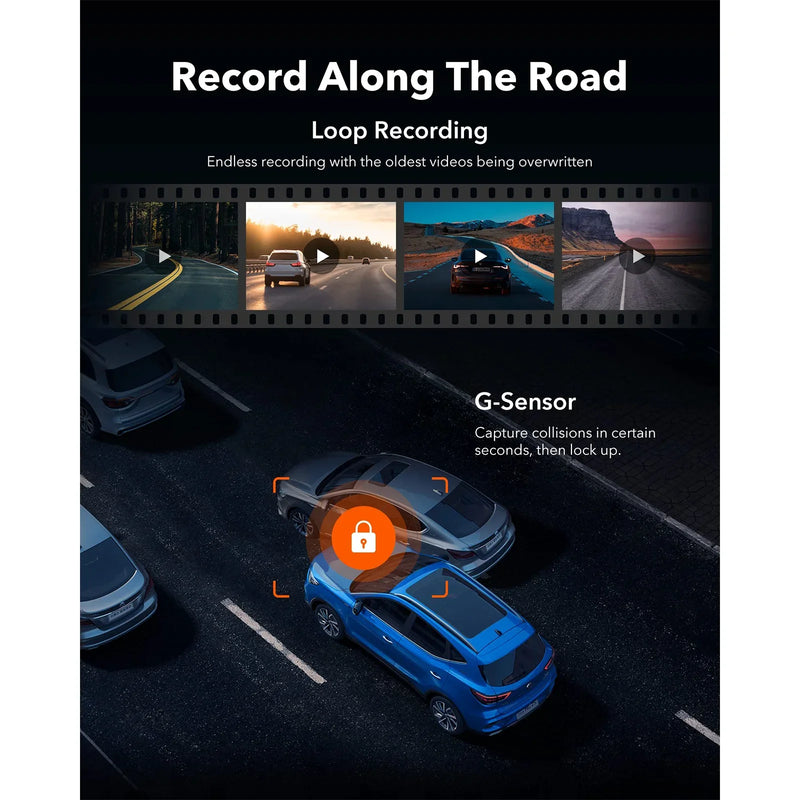 WOLFBOX G930 10 Inch Wifi Dash Camera 4K Car DVR FOV 140 Mirror Camera Dash Cam Car 24H Parking View Touch Screen Video Recorder