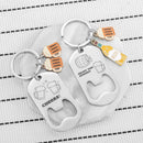 Beer Bottle Opener Stainless Steel Keychain Pendant Father's Day Gift