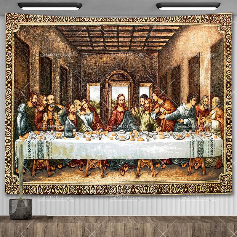 The Last Supper Tapestry Jesus Wall Hanging Christmas Christ Easter Oil Paintings Bedroom Decoration Aesthetic Art Posters