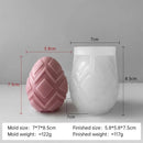 3D Easter Embossment Egg Silicone Candle Mold Egg Aroma Wax Plaster Ornaments Handmade Soap Mould