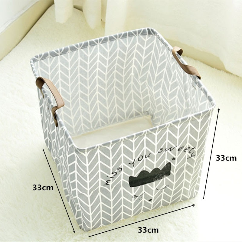 Foldable Laundry Basket for Dirty Clothes for kids baby Toys canvas wasmand large storage hamper kids baby Home Organizer