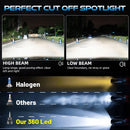 360 D2S D4S LED Headlights HID Canbus D2S D4S 1:1 Size D Series Turbo LED Auto Lamp 30pc CSP Chip Plug&Play Motorcycle Light