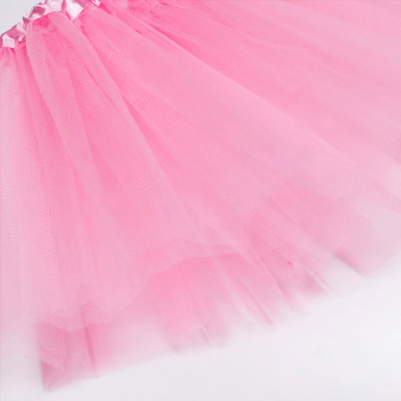 Tutu Princess Dress Mesh 2-8 Year Old Children's Halfbody Halloween Ballet Dance Performance Short Skirt Christmas Dress Girl