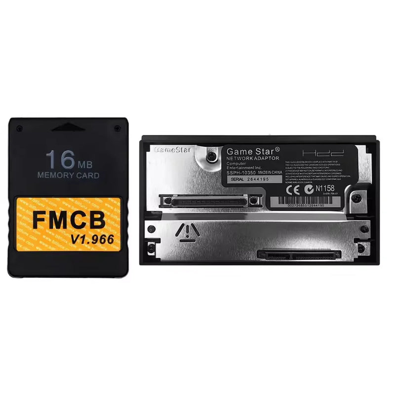 SATA Interface Network Card Adapter For PS2 Playstation 2 Fat Console SATA HDD Sata Socket w/Free McBoot V1.966 FMCB Memory Card