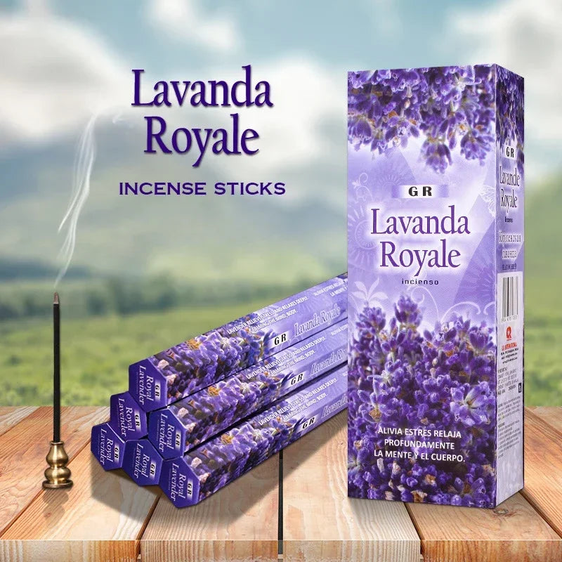 India Sandalwood Incense Sticks Meditation Lavender Sage Palo Santo Rose Line Incense Aromatherapy Lasting Fragrance