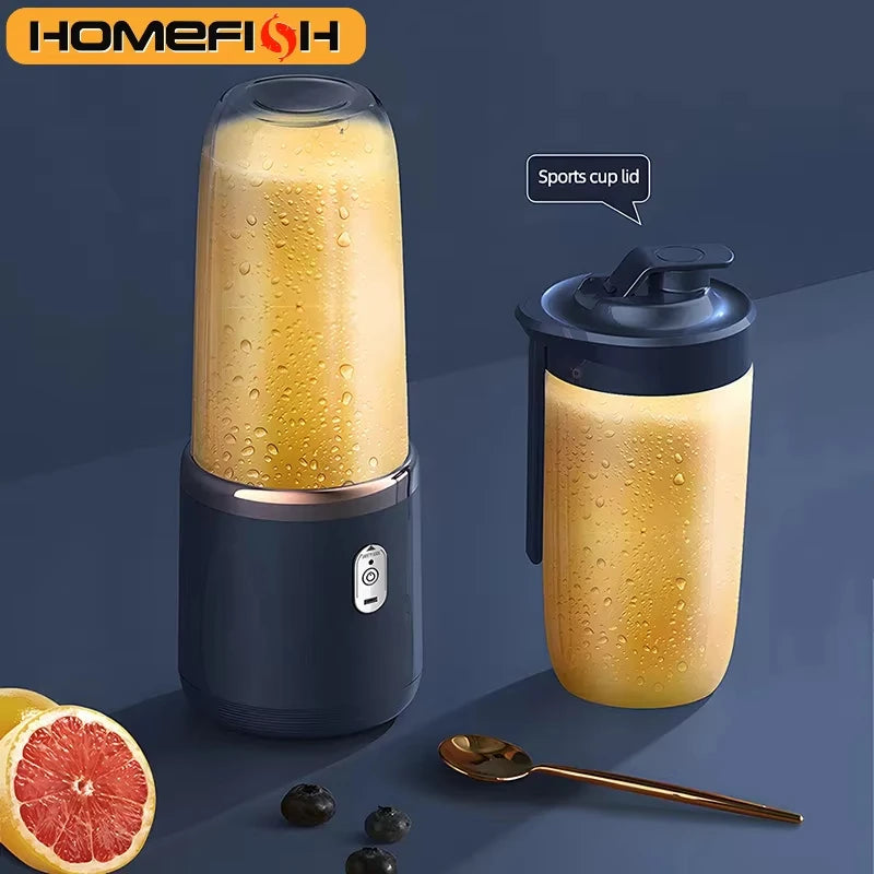 1PCS Juice Extractor Juice Cup Portable Rechargeable Small Juice Cup Home and Outdoor Multifunctional Juice Mixing