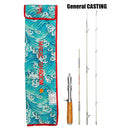 1.5M FUJI Trout Fishing Rod Glass Fibre Squishy CASTING Fishing Rod Top Outdoor Gear with Solid Wood Handles