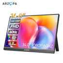 ARZOPA 14.0 inch 1080P FHD Portable Monitor IPS Screen with USB C HDMI External Second Display for Mac,Laptop,PC,Switch,PS,Xbox