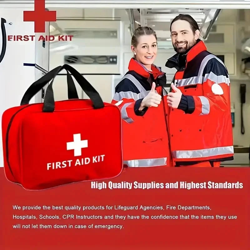 Multi-purpose small/large first aid kit: portable first aid kit for outdoor hunting, hiking, camping, etc., includes accessories