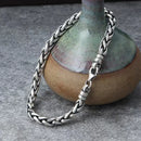 Men's Vintage Stainless Steel Keel Bracelet with Lobster Claw Clasp Fashion Ethnic Trend Jewelry Anniversary Gift