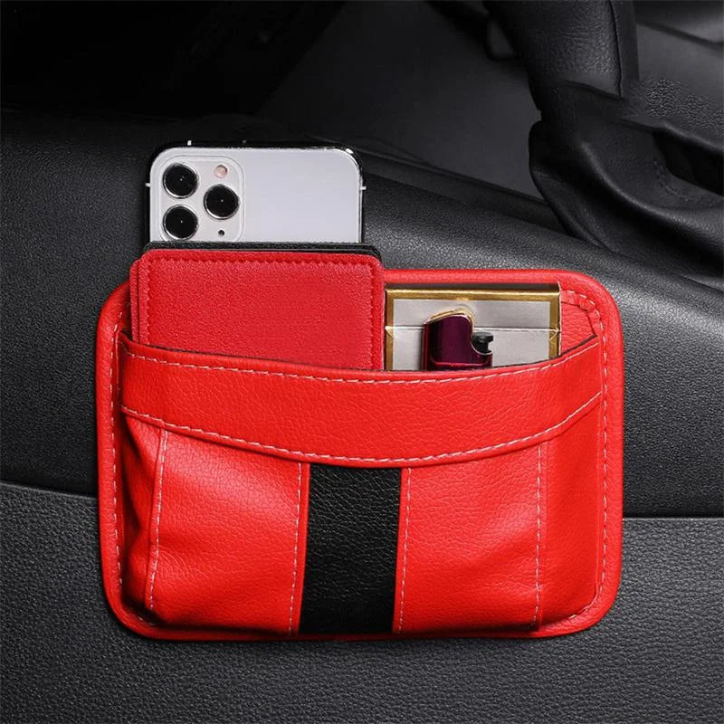 Pu Leather Car Storage Bag Multifunctional Small bags Car Interior Organizer for Phone Key Card Small Stuff Storage