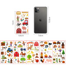 10 sheets Farm Party Temporary Tattoos Barnyard Animals Cow Horse Tractor Sheep Chick Tattoo Stickers Farm Animal Party Favors