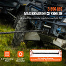 SucceBuy 8350/10000 lbs Synthetic Winch Rope 50ft Line String Cable Rope with Forged Winch Hook for ATV Car Outdoor Accessories