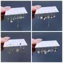 New Design 6pcs/Set Cartoon Animal Huggie Hoop Earrings for Women Girls Fashion Party Gift Jewelry