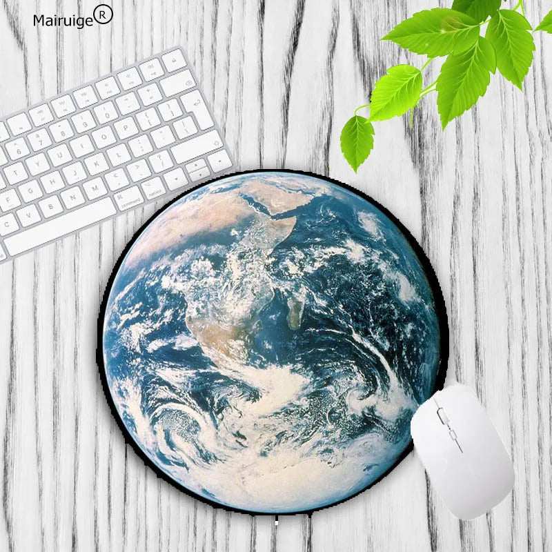 MRGBEST Earth Lunar Planet Carpet Desk Mat Pc Accessories Office Mouse Pad Table Cushion Mouse Mat Pad on The Table Keyboard Pad